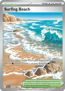 Surfing Beach - Chaos Rising 114/086 (Ultra Rare)