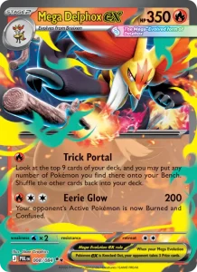 Mega Delphox ex - Pitch Black 008/084 (Double Rare)