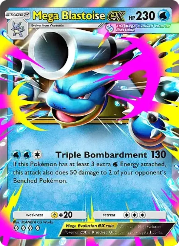 Mega Blastoise ex - Crimson Blaze 020/069