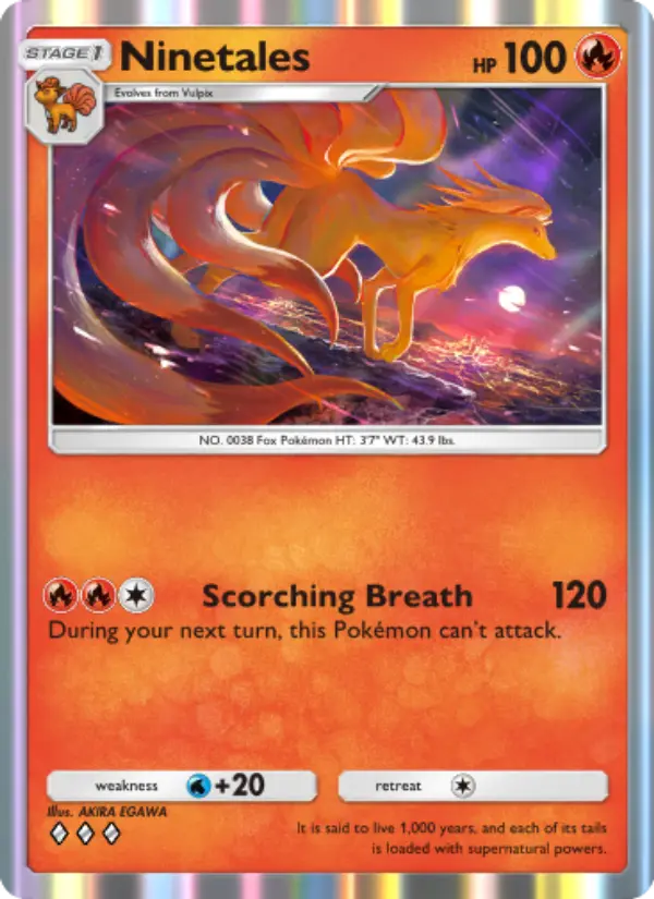 Ninetales - Wisdom of Sea and Sky 026/161