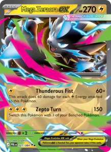 Mega Zeraora ex - Pitch Black 027/084 (Double Rare)