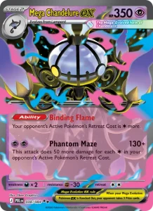 Mega Chandelure ex - Pitch Black 038/084 (Double Rare)