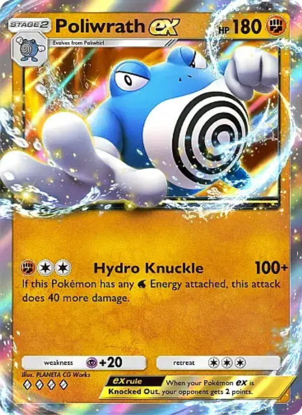 Poliwrath ex - Secluded Springs 042/071