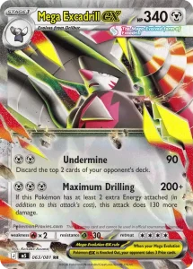 Mega Excadrill ex - Pitch Black 065/084 (Holo)