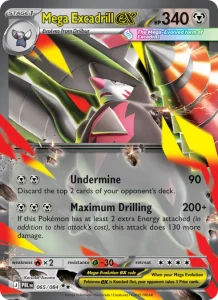 Mega Excadrill ex - Pitch Black 065/084 (Double Rare)