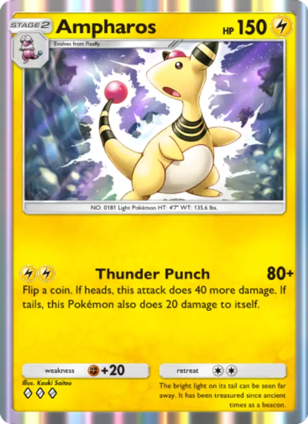 Ampharos - Wisdom of Sea and Sky 069/161