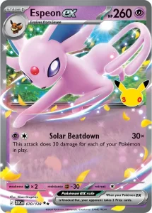 Espeon ex - 30th Celebration 070/128 (Double Rare)