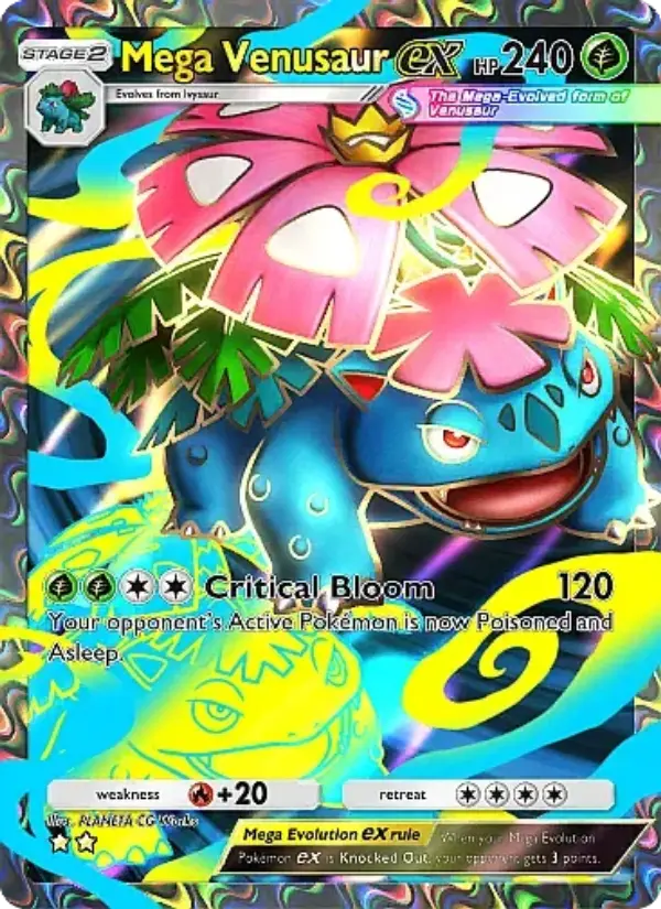 Mega Venusaur ex - Crimson Blaze 076/069