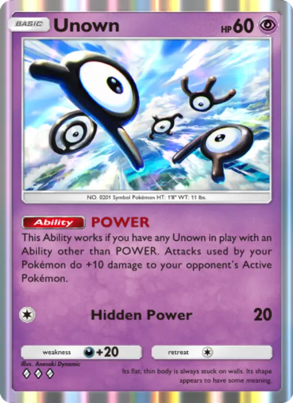 Unown - Wisdom of Sea and Sky 085/161