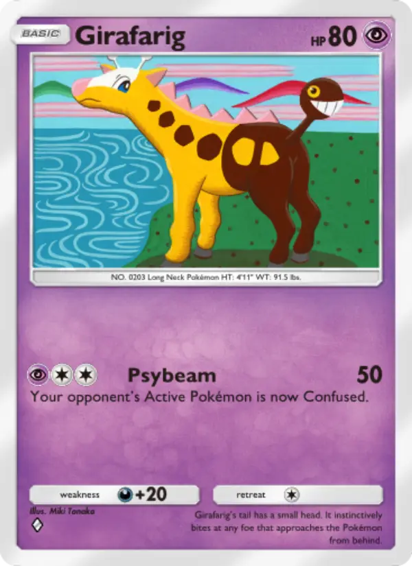 Girafarig - Wisdom of Sea and Sky 087/161