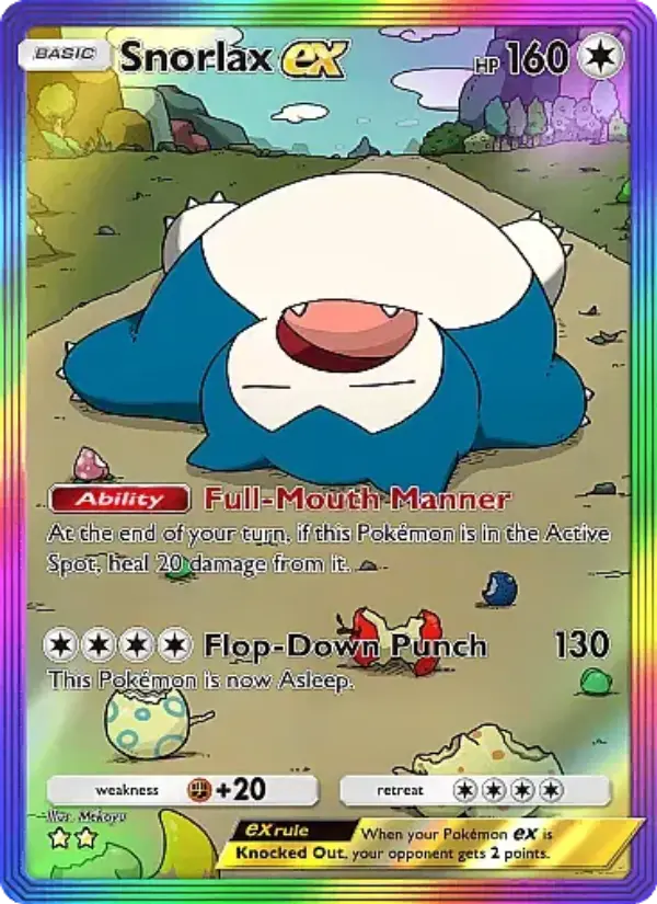 Snorlax ex - Eevee Grove 091/069