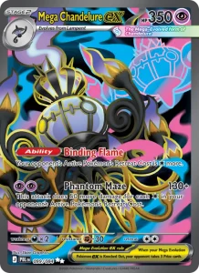 Mega Chandelure ex - Pitch Black 099/084 (Ultra Rare)