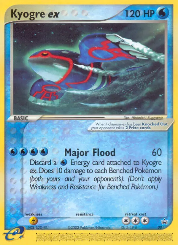 Kyogre ex - Nintendo Black Star Promos 001/040 (Regular)