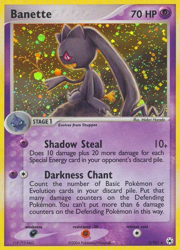Banette - Hidden Legends 001/101 (Reverse Holo)