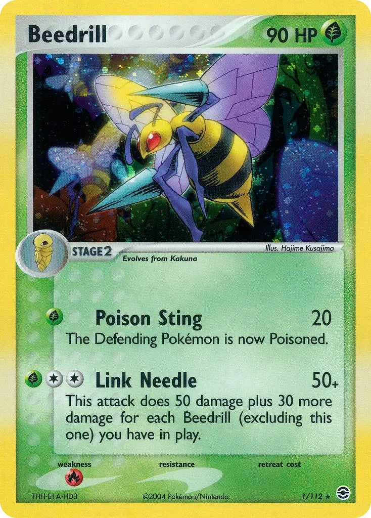 Beedrill - FireRed & LeafGreen 001/112 (Reverse Holo)
