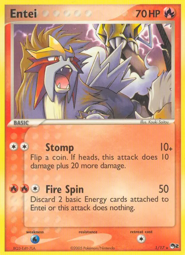 Entei - POP Series 2 001/017 (Regular)