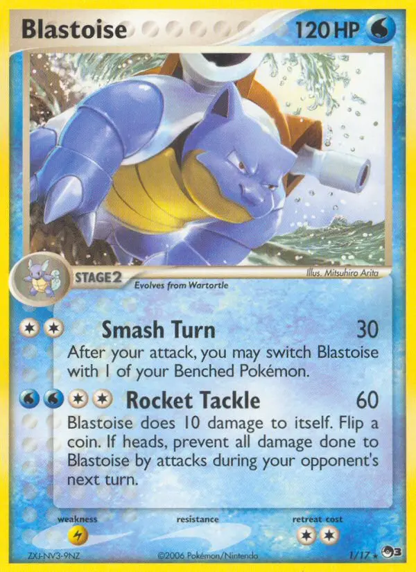 Blastoise - POP Series 3 001/017 (Cosmos Holo)