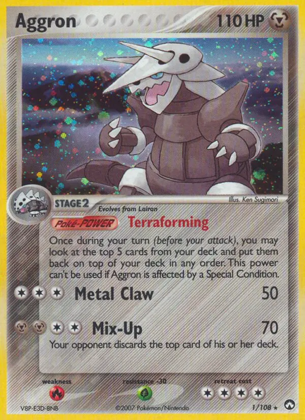 Aggron - Power Keepers 001/108 (Reverse Holo)