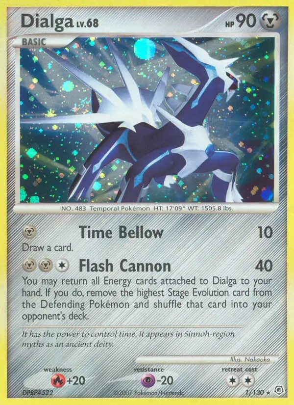 Dialga - Diamond & Pearl 001/130 (Reverse Holo)