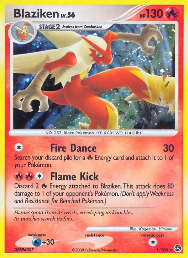 Blaziken - Great Encounters 001/106 (Reverse Holo)