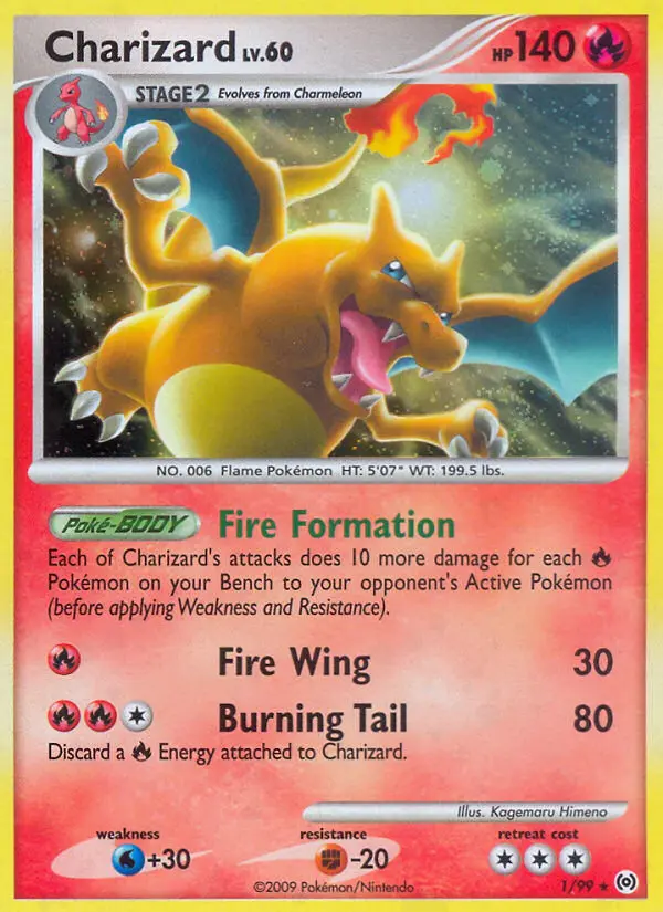 Charizard - Arceus 001/099 (Holo)