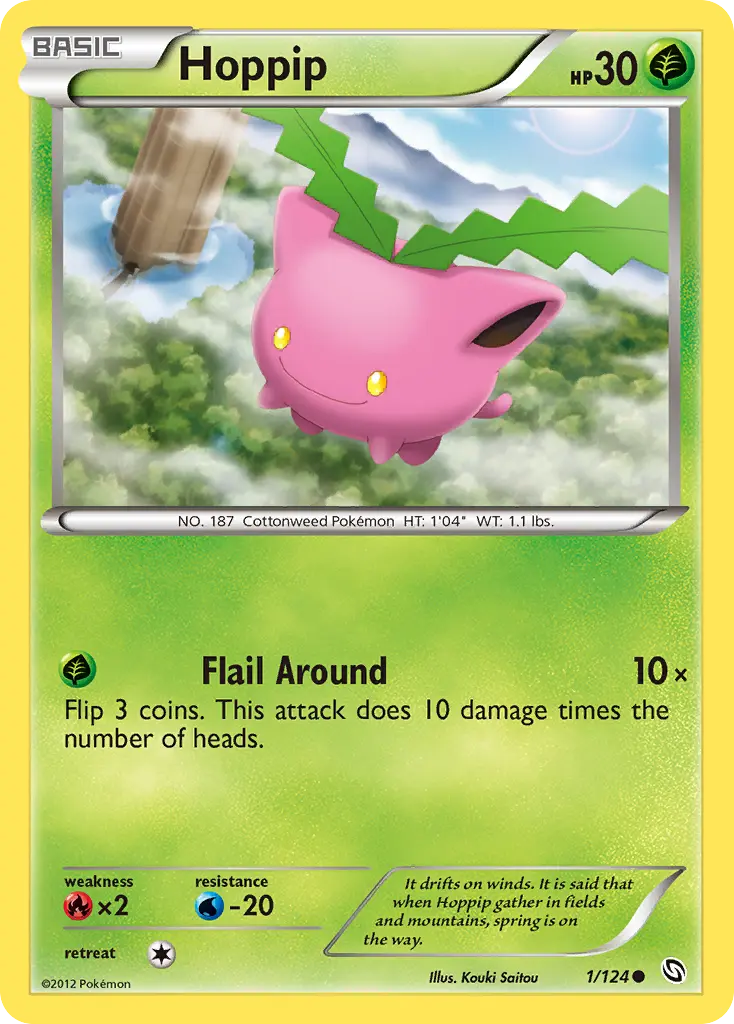 Hoppip - Dragons Exalted 001/124 (Reverse Holo)