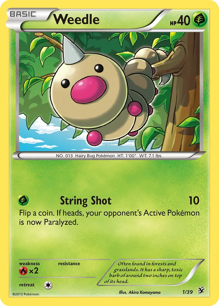 Weedle - Kalos Starter Set 001/039 (Regular)