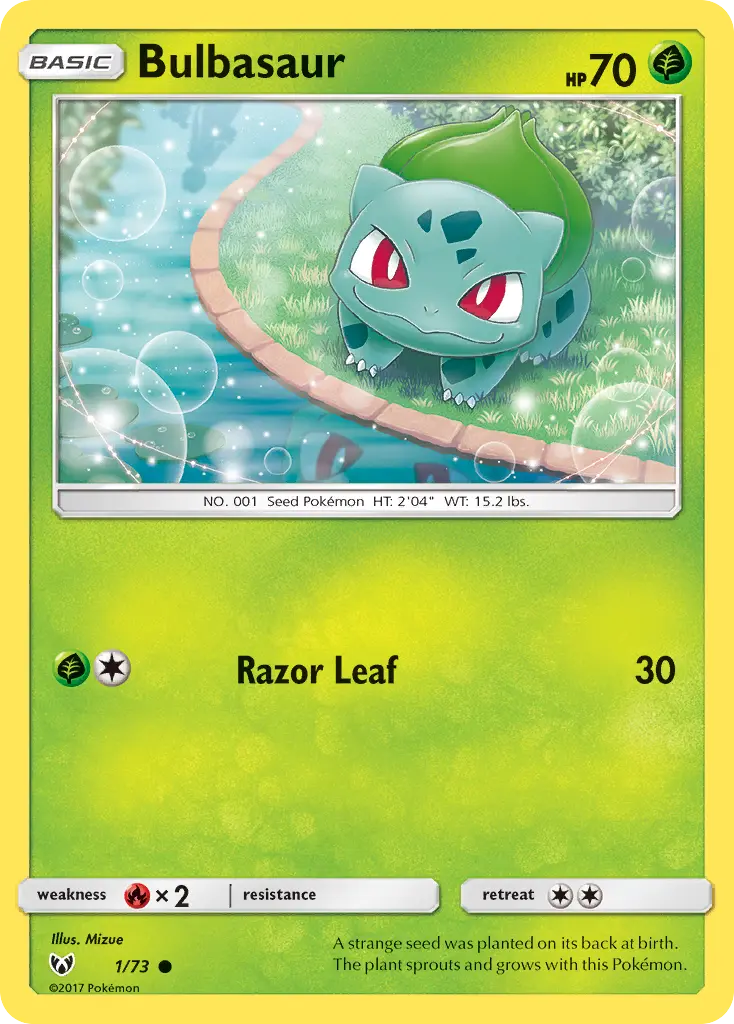 Bulbasaur - Shining Legends 001/073 (Regular)