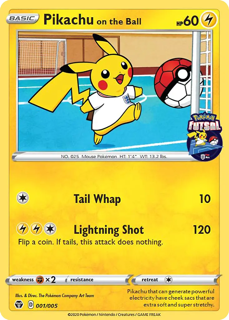 Pikachu on the Ball - Pokémon Futsal 2020 001/005