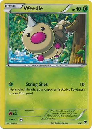 Weedle - McDonald's Collection 2014 001/012 (Holo)