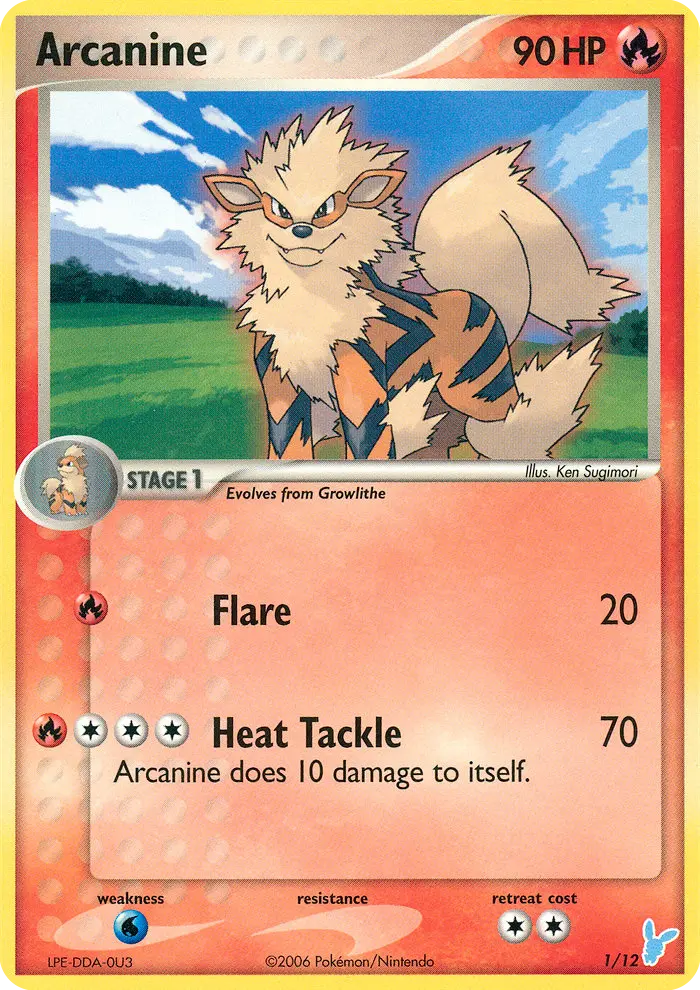 Arcanine - EX Trainer Kit 2 Minun 001/012 (Regular)