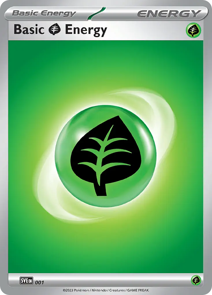 Basic Grass Energy - Scarlet & Violet Energies 001/008 (Regular)