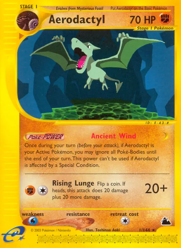 Aerodactyl - Skyridge 001/144 (Regular)
