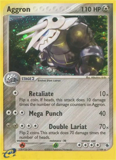 Aggron - Ruby & Sapphire 001/109 (Reverse Holo)