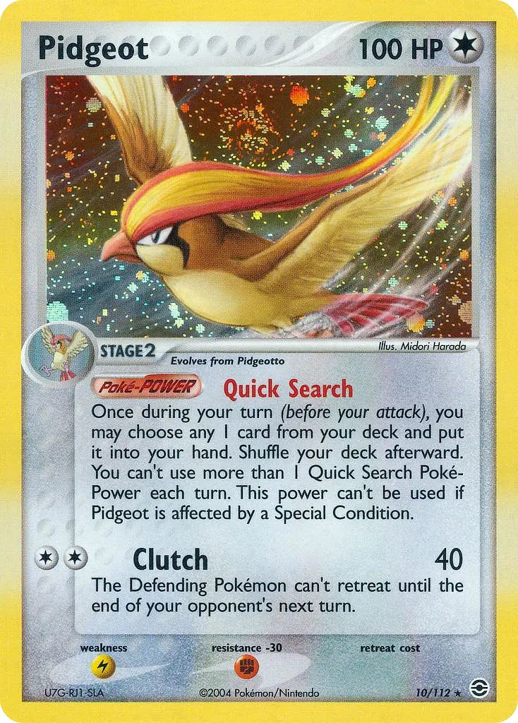 Pidgeot - FireRed & LeafGreen 010/112 (Reverse Holo)