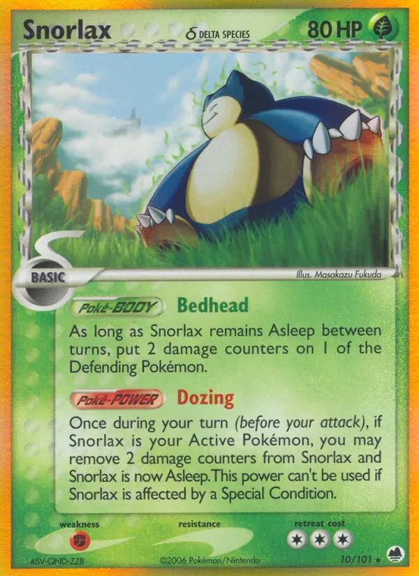 Snorlax δ - Dragon Frontiers 010/101 (Reverse Holo)