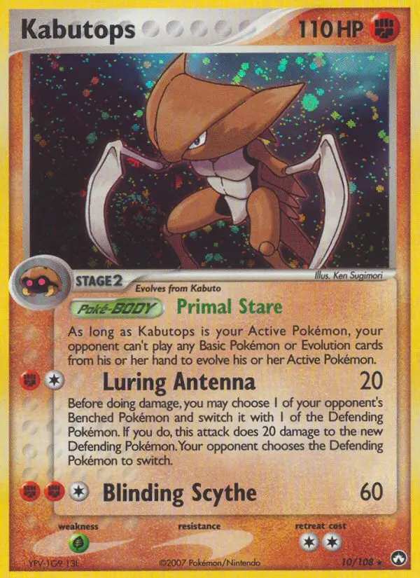 Kabutops - Power Keepers 010/108 (Reverse Holo)
