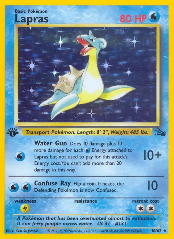 Lapras - Fossil 010/062 (Holo)