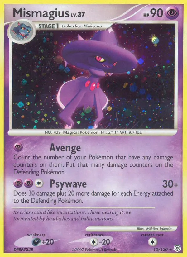 Mismagius - Diamond & Pearl 010/130 (Holo)