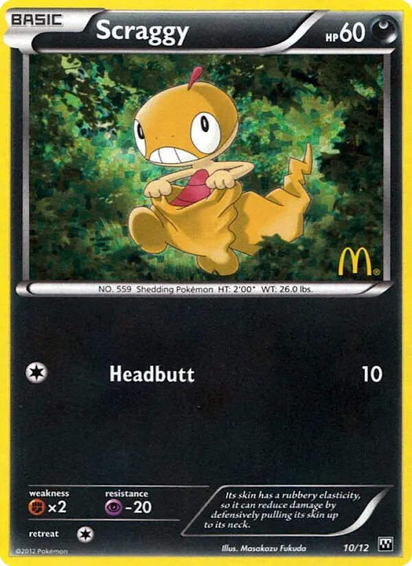 Scraggy - McDonald's Collection 2012 010/012 (Holo)