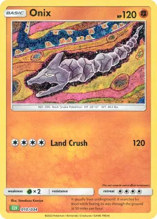 Onix - Venusaur & Lugia ex 010/034 (Holo)