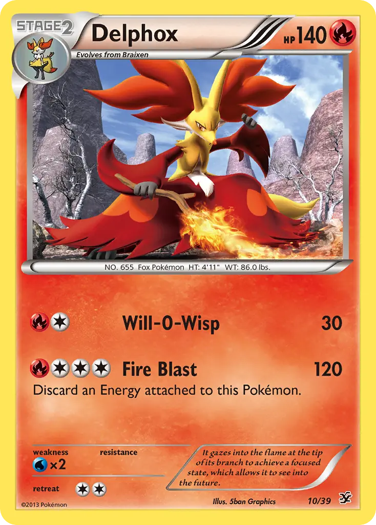 Delphox - Kalos Starter Set 010/039 (Regular)