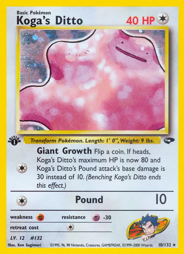 Koga's Ditto - Gym Challenge 010/132 (Holo)