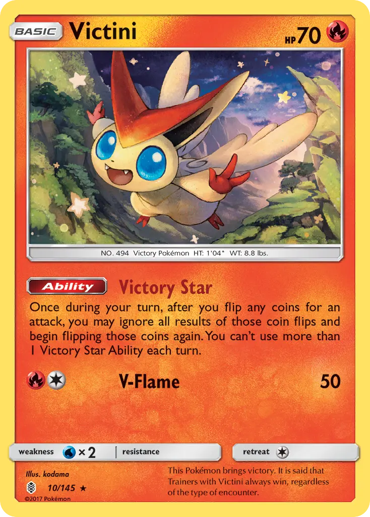 Victini - Guardians Rising 010/145 (Reverse Holo)