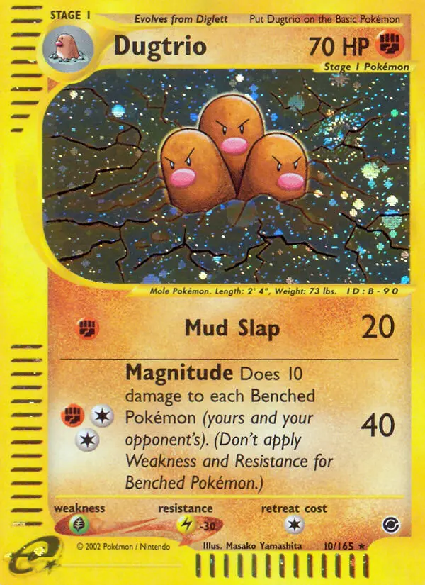 Dugtrio - Expedition Base Set 010/165 (Reverse Holo)