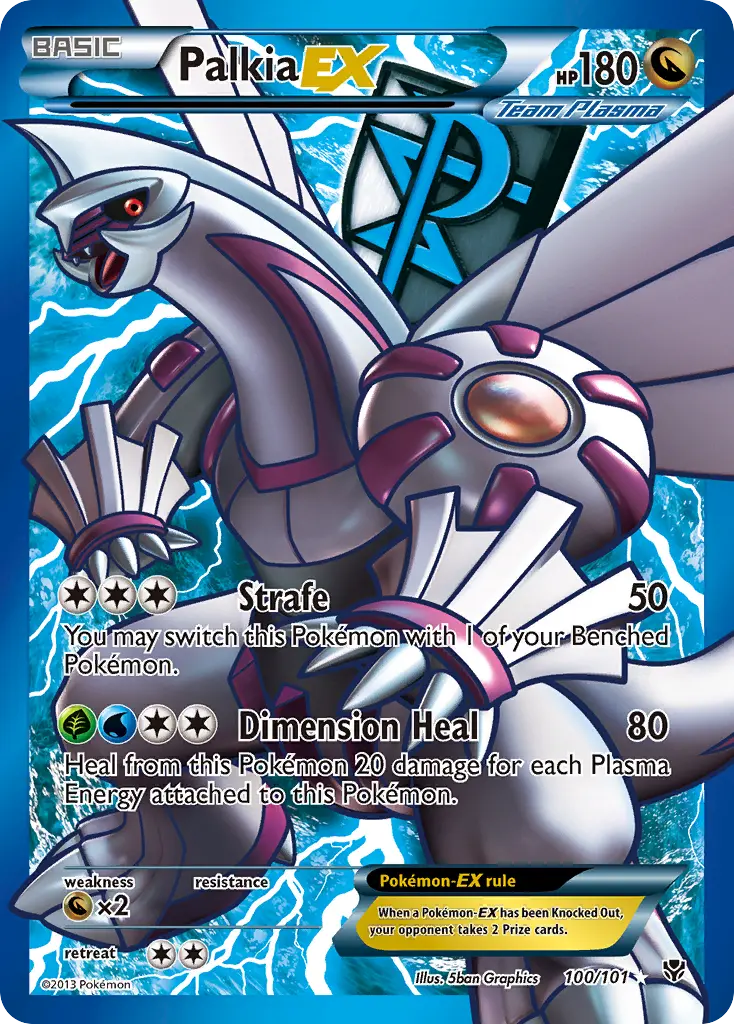 Palkia-EX - Plasma Blast 100/101 (Ultra Rare)