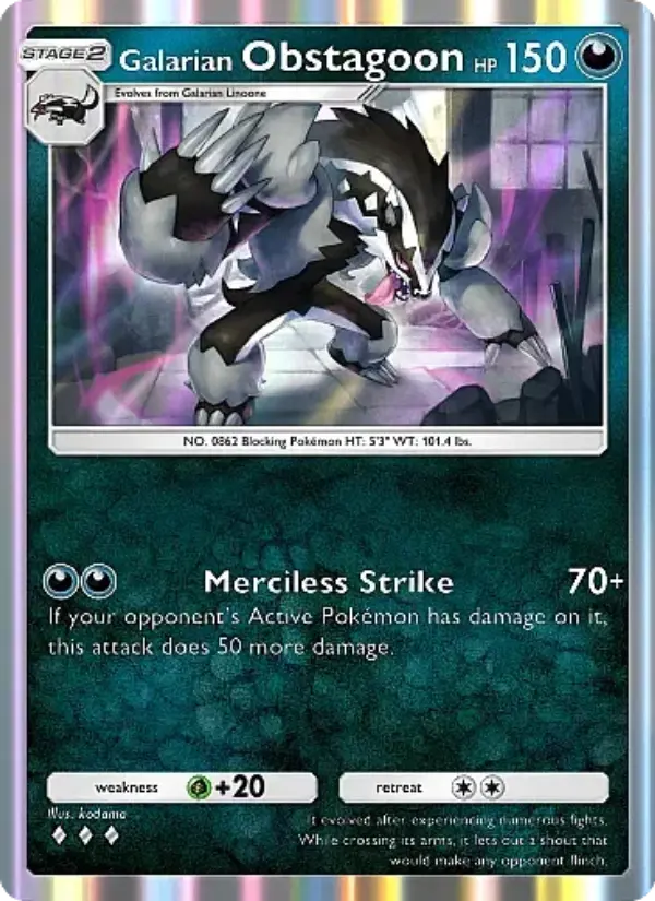 Galarian Obstagoon - Fantastical Parade 100/155