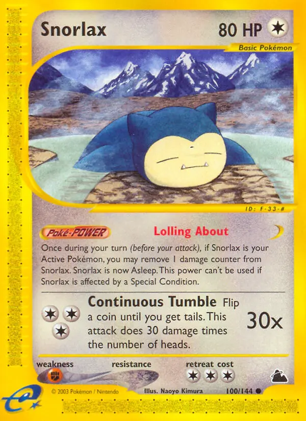 Snorlax - Skyridge 100/144 (Regular)