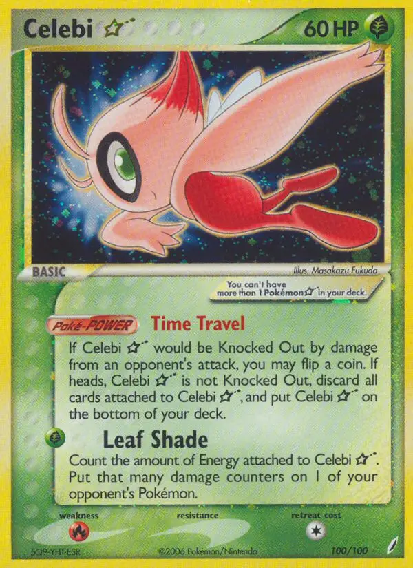 Celebi ★ - Crystal Guardians 100/100 (Holo)