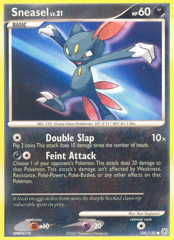 Sneasel - Diamond & Pearl 100/130 (Regular)